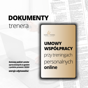 Umowy współpracy przy treningach personalnych on-line